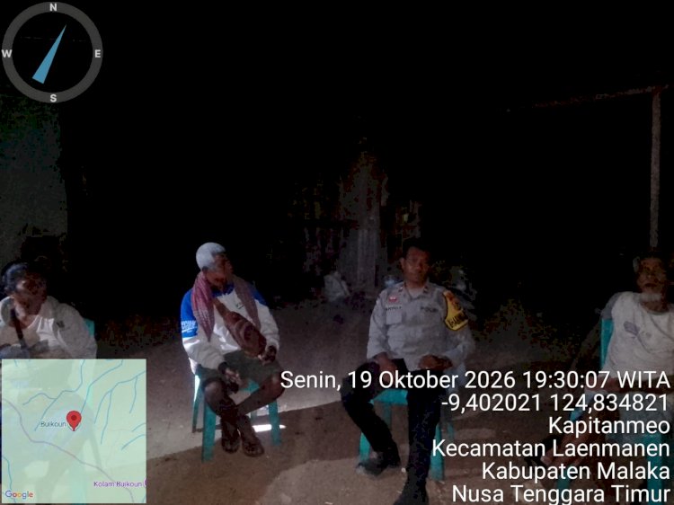 Patroli Malam Polsek Laenmanen Perkuat Pemeliharaan Kamtibmas di Titik Rawan Gangguan Remaja
