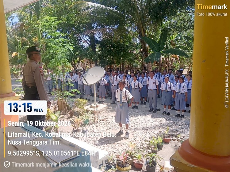 Polsek Kobalima Sambangi SMA Fajar Timur, Ajak Pelajar Jauhi Narkoba dan Perkuat Disiplin
