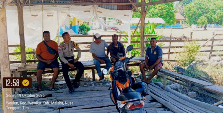 Patroli Siang Polsek Wewiku, Hadirkan Rasa Aman dan Ajak Masyarakat Jaga Kamtibmas