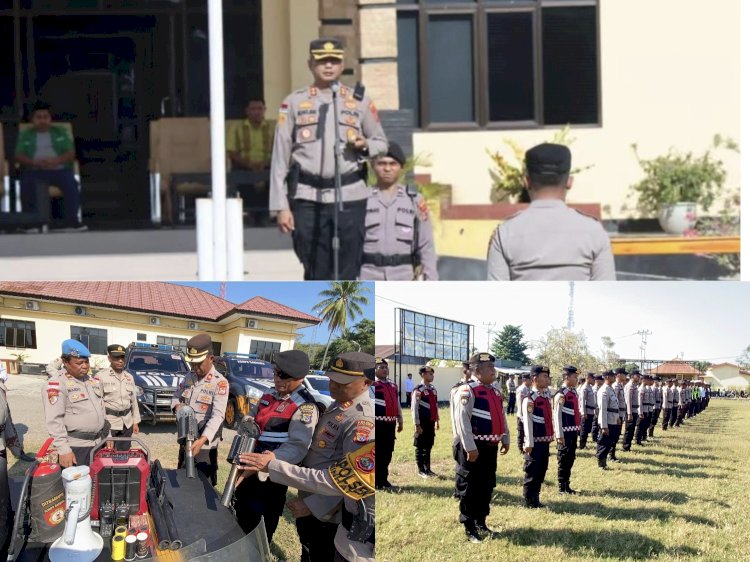 Kapolres Malaka Tekankan Pengamanan Humanis, Personel Disiapkan Jaga Ruang Aspirasi Masyarakat