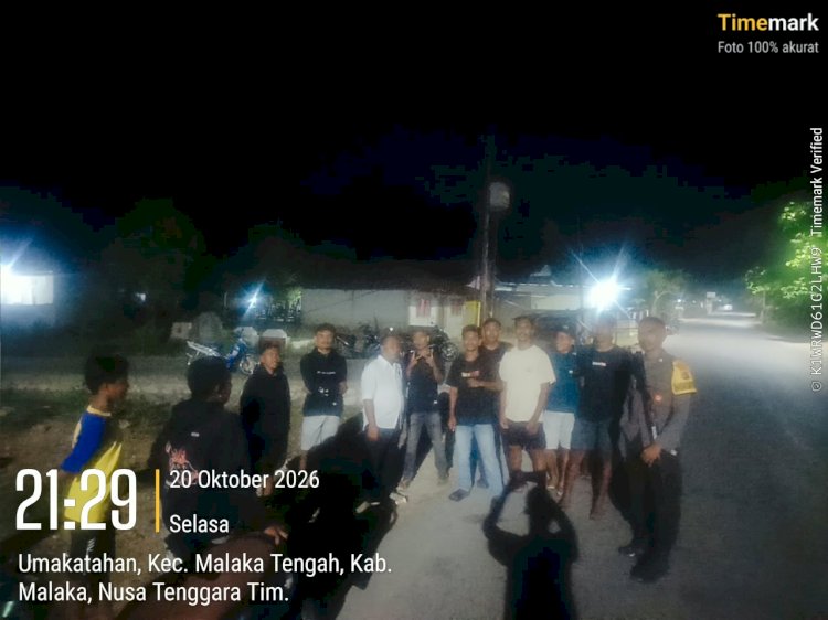 Patroli Dialogis Polsek Malaka Tengah, Ajak Masyarakat Bersama Jaga Keamanan dan Ketertiban