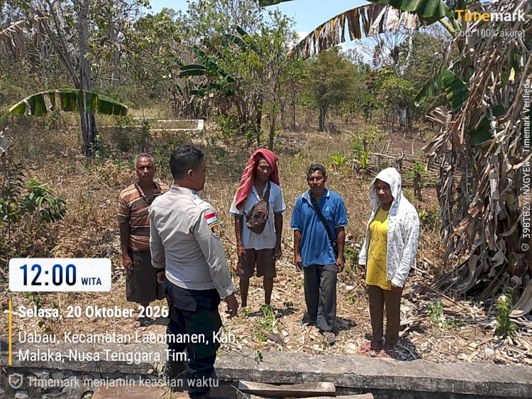 Patroli Humanis di Tniumanu–Uabau, Polsek Laenmanen Ajak Warga Bersama Cegah Gangguan Kamtibmas