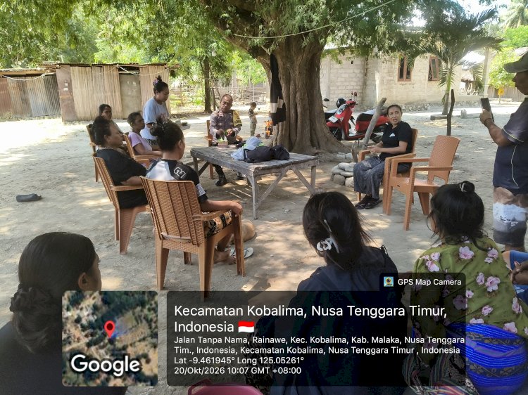 Polsek Kobalima Sambangi Rainawe dan Litamali, Perkuat Kesadaran Warga Jaga Keamanan Lingkungan