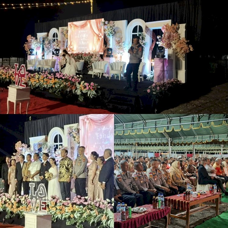 Polri Hadir di Momen Bahagia Warga, Kapolres Malaka Ajak Jaga Keamanan dan Ketertiban