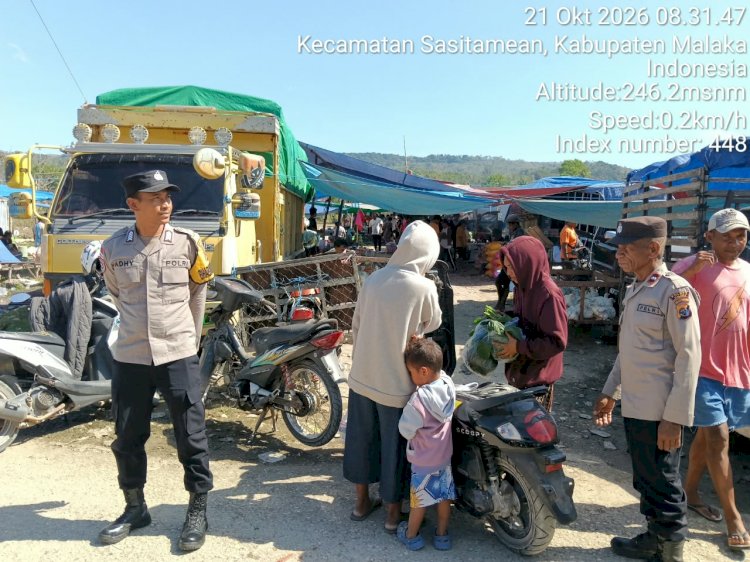 Polisi Bersama Masyarakat, Polsek Sasitamean Gencarkan Patroli Dialogis Cegah Curanmor dan Gangguan Kamtibmas