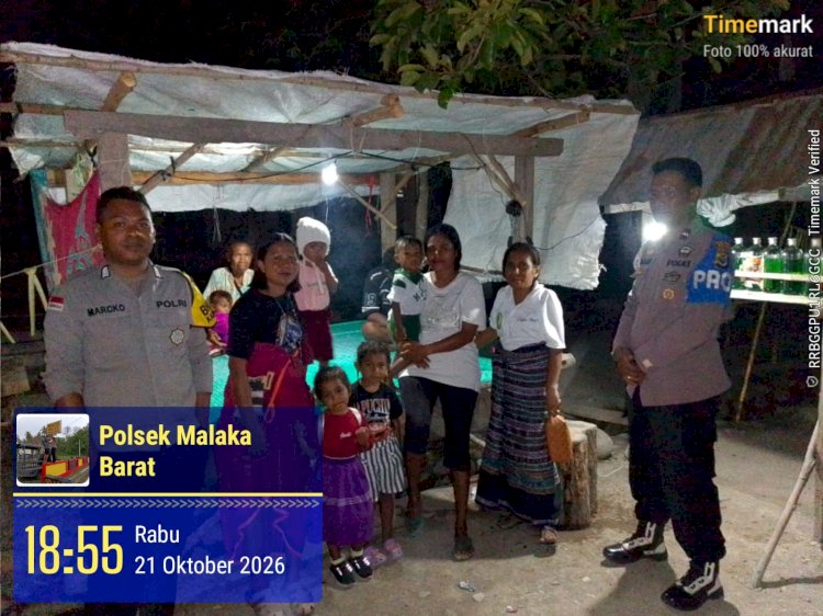 Polsek Malaka Barat Siaga 24 Jam, Patroli Dialogis Polsek Malaka Barat Hadir Jaga Keamanan dan Ketertiban Masyarakat