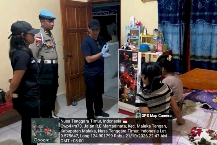 Polres Malaka Gencarkan KRYD Narkoba di Betun, Dua Pengunjung Kos Jalani Tes Urine dengan Hasil Negatif