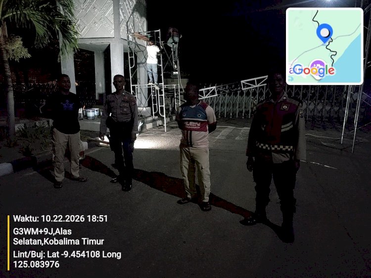 Cegah Gangguan Kamtibmas Sejak Dini, Polsek Kobalima Perkuat Kehadiran Polisi di Tengah Warga