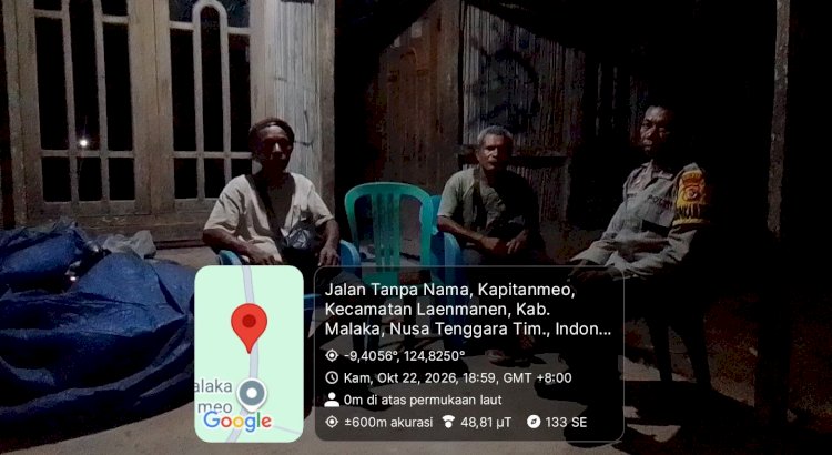 Polsek Laenmanen Gencarkan Patroli Malam, Ajak Masyarakat Bersama Jaga Kamtibmas