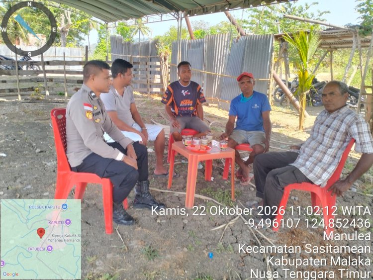 Polisi Kumpul Bersama Masyarakat, Polsek Sasitamean Ajak Warga Waspada Curanmor dan Jaga Kamtibmas