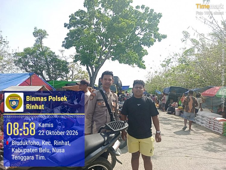 Cegah Gangguan Kamtibmas, Polsek Rinhat Ajak Masyarakat Jaga Keamanan dan Ketertiban Lingkungan