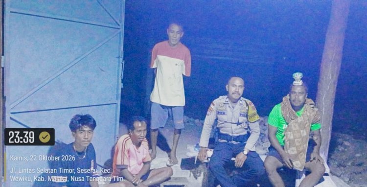 Cegah Pemalakan di Malam Hari, Polsek Wewiku Intensifkan Patroli dan Imbau Warga Jaga Kamtibmas