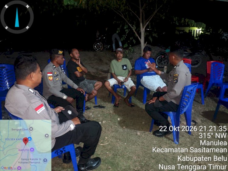 Cegah Curanmor dan Penyakit Masyarakat, Polsek Sasitamean Intensifkan Patroli Dialogis Malam Hari